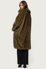 Saphira Oversized Faux Fur Maxi Coat