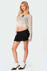 Grace Sheer Ruffle Chiffon Top