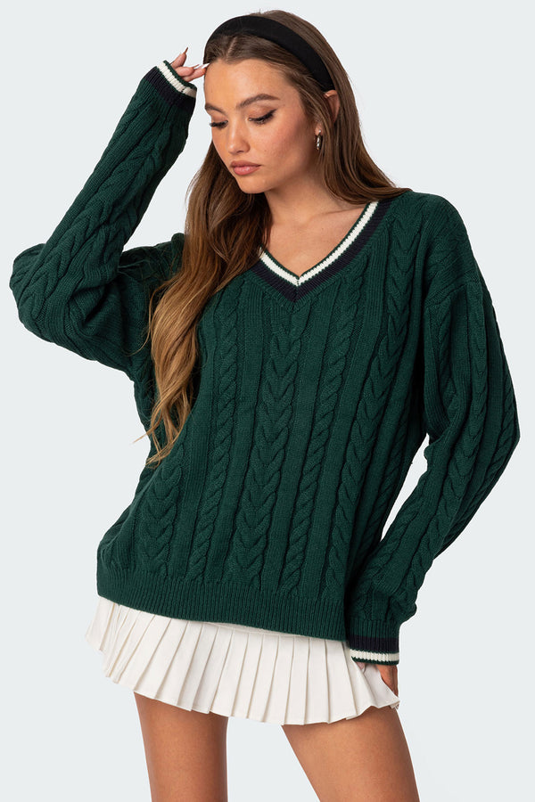 Amoret Cable Knit Sweater view 1