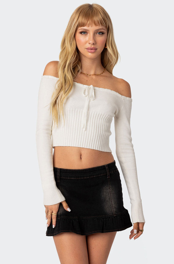 Dawna Tie Front Knit Top view 1