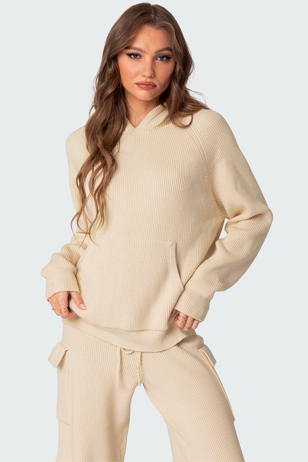 Wynter Oversized Knit Hoodie view 1