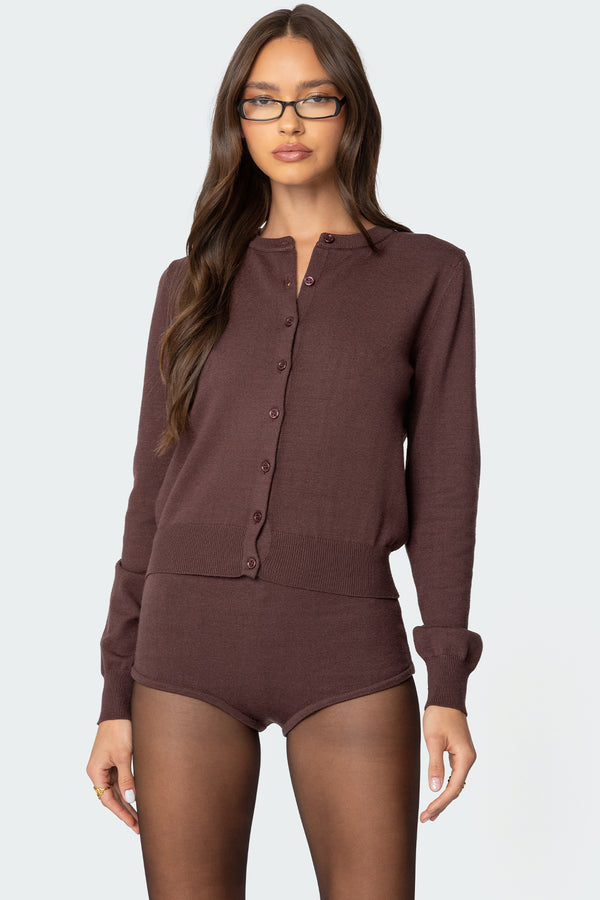 Ashlin Button Up Knit Cardigan view 1