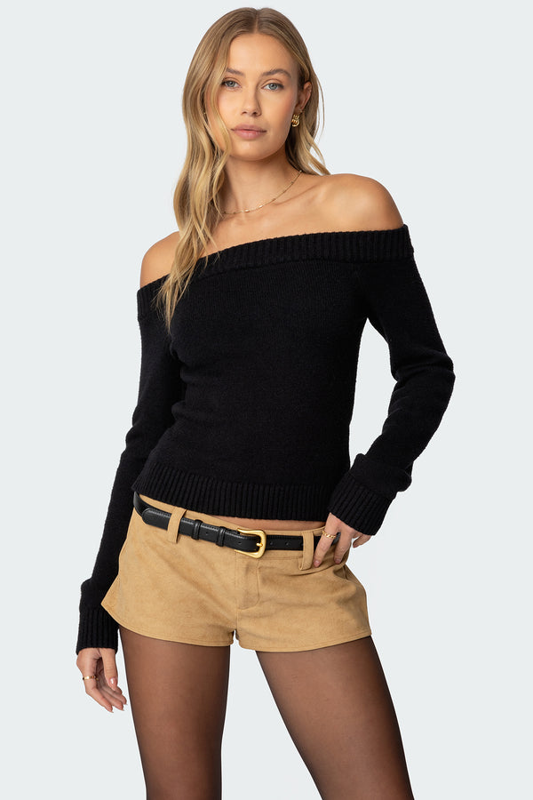 Elona Off Shoulder Knit Top view 1
