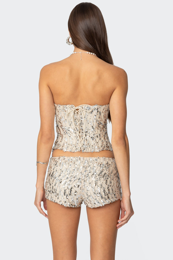 Wavy Baby Sequin Corset view 2