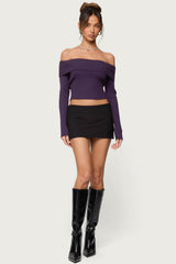 Lauren Knit Foldover Top