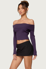 Lauren Knit Foldover Top