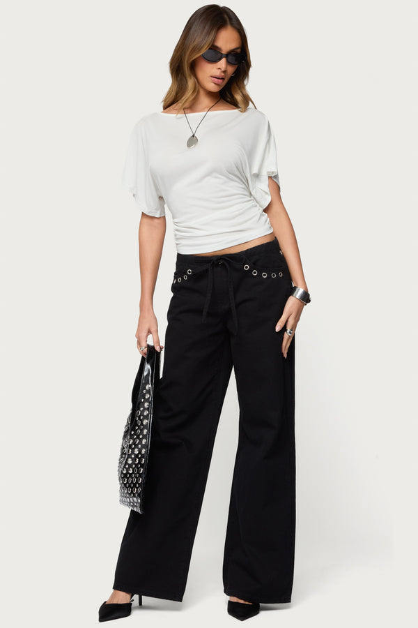 Abriana Ruched Waist Top view 2