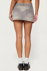 Chiara Denim Micro Skirt