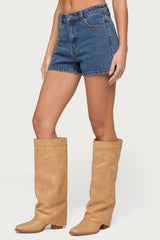 Milena High Rise Denim Shorts