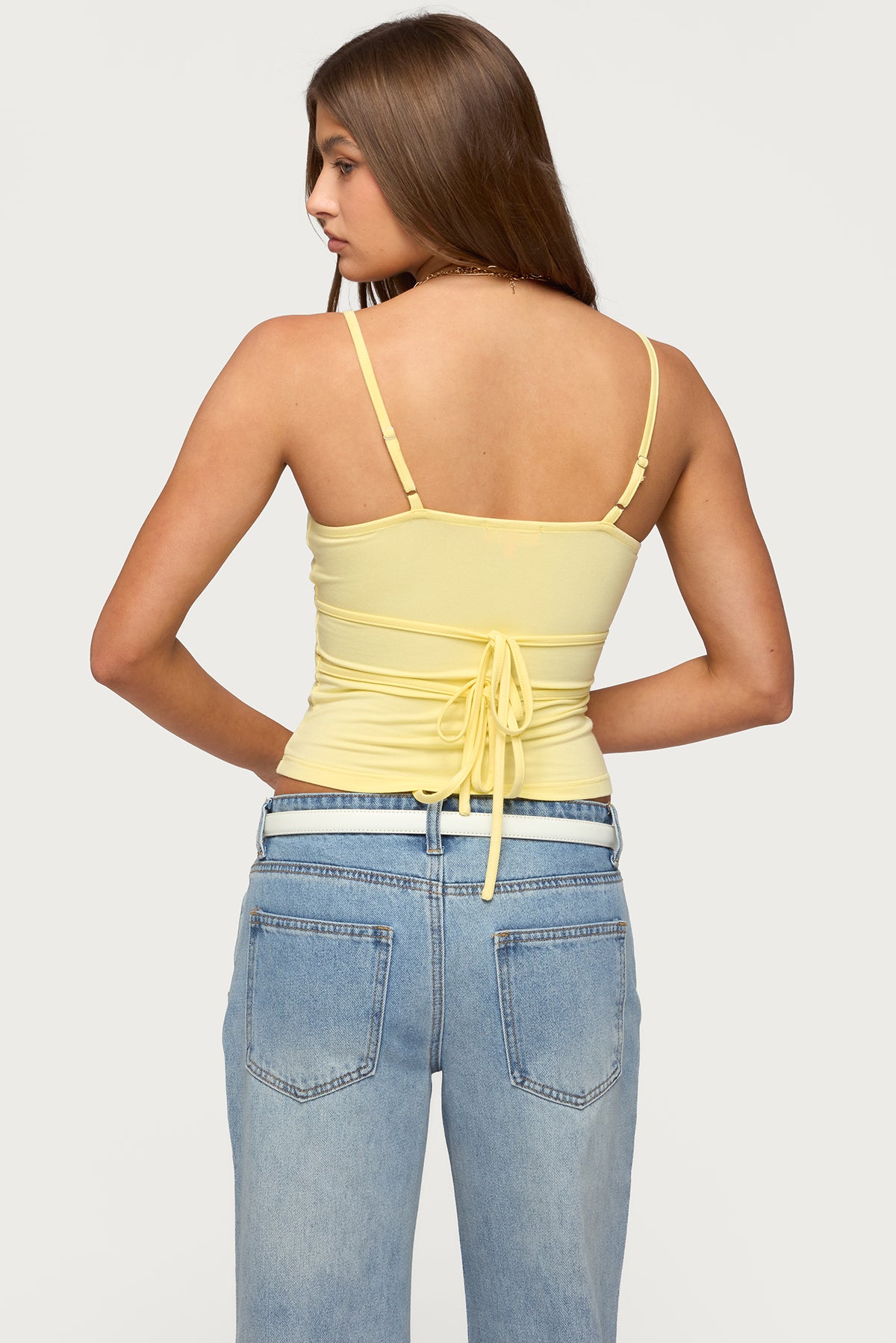 Evianna Double Tie Back Tank Top