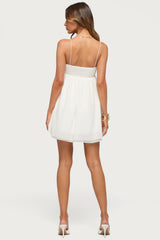 Ariellah Chiffon Babydoll Mini Dress