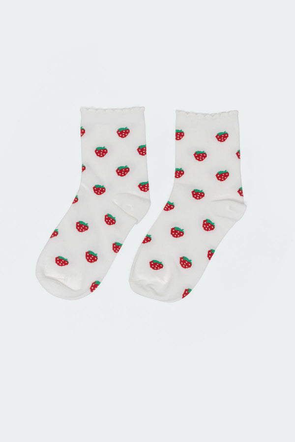 Strawberry Frill Socks view 2
