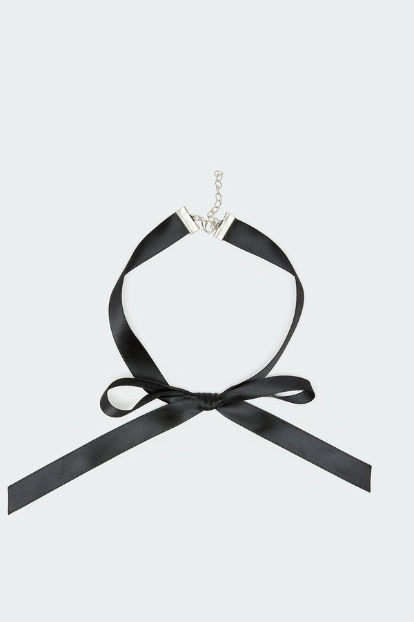 Satin Effect Bow Choker view 2