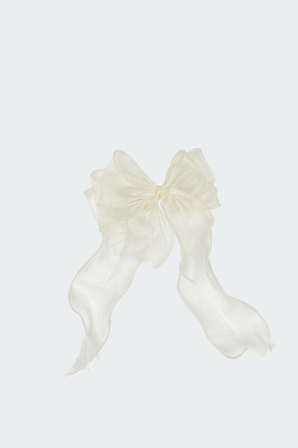 Frilled Bow Hair Clip view 2