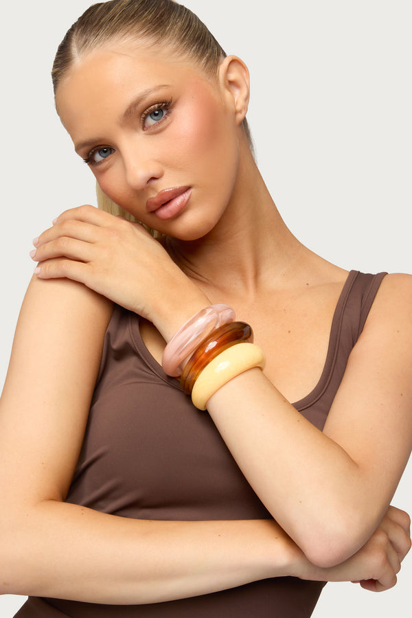 Chunky Statement Cuff Bracelet Pack view 1