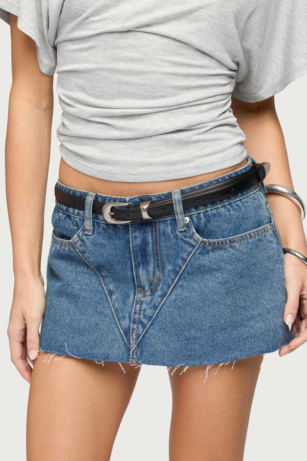 Downtown Faux Leather Belt view 1