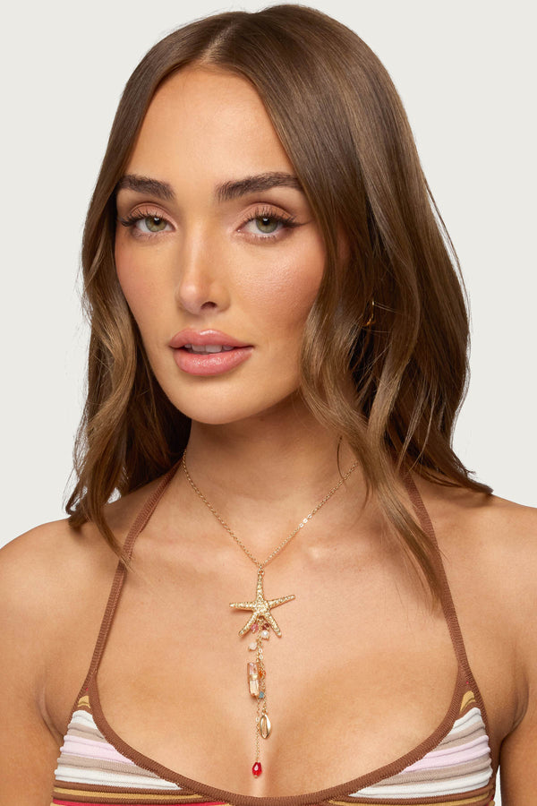 Sea Star Cascading Coastal Necklace view 1