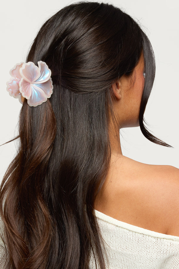 Iridescent Flower Claw Clip view 1