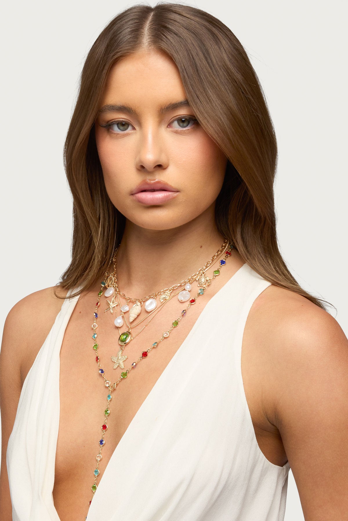 Under The Sea Cascading Necklace Set