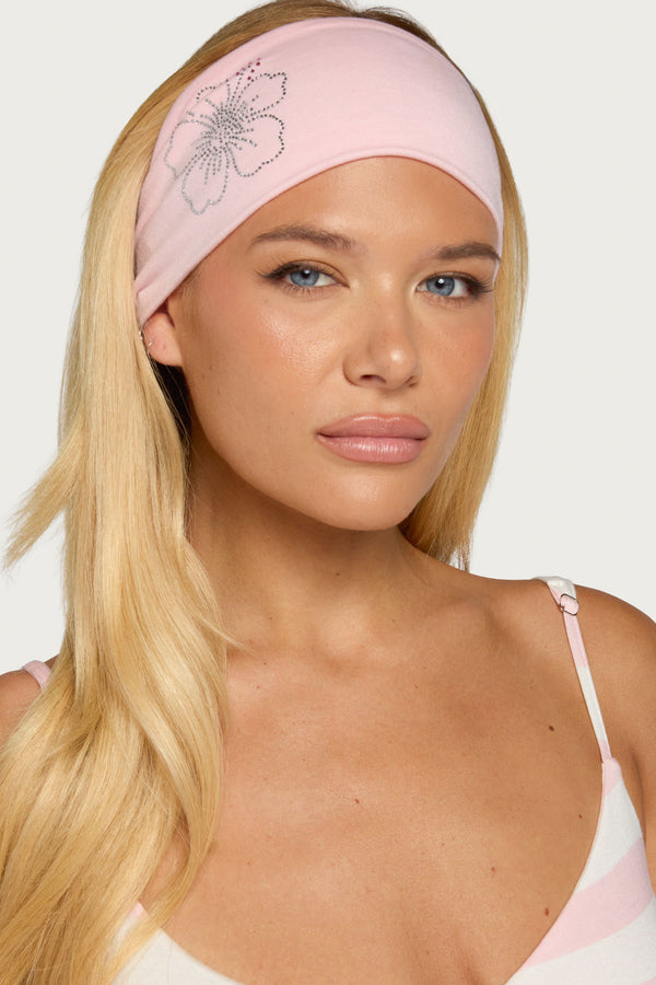 Hibiscus Rhinestone Headband view 1