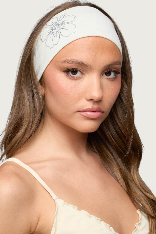 Hibiscus Rhinestone Headband view 1