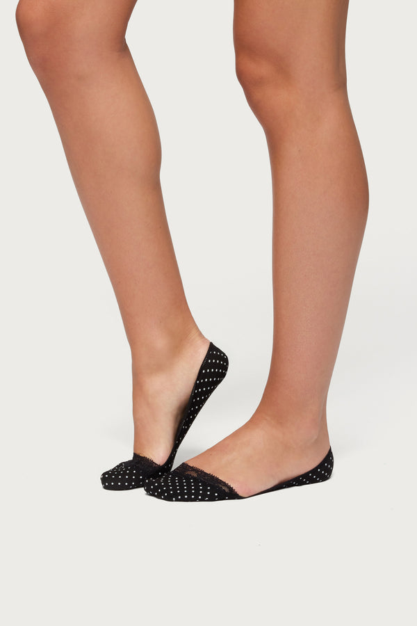 Lacey Polka Dot Socks view 1