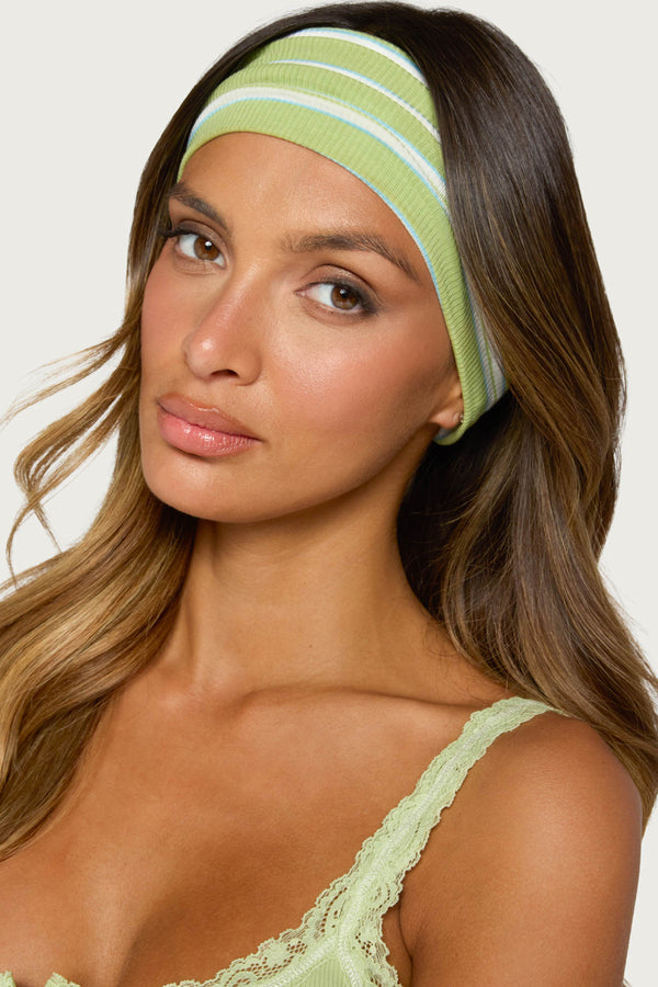 Mixed Stripe Ribbed Headband Pack view 2