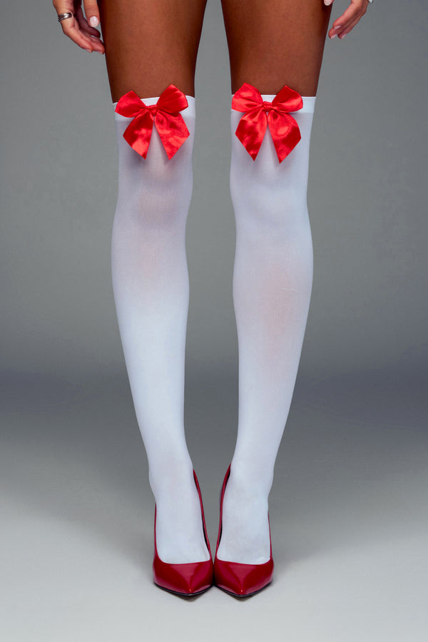 Sweetheart Bow Knee High Socks view 2