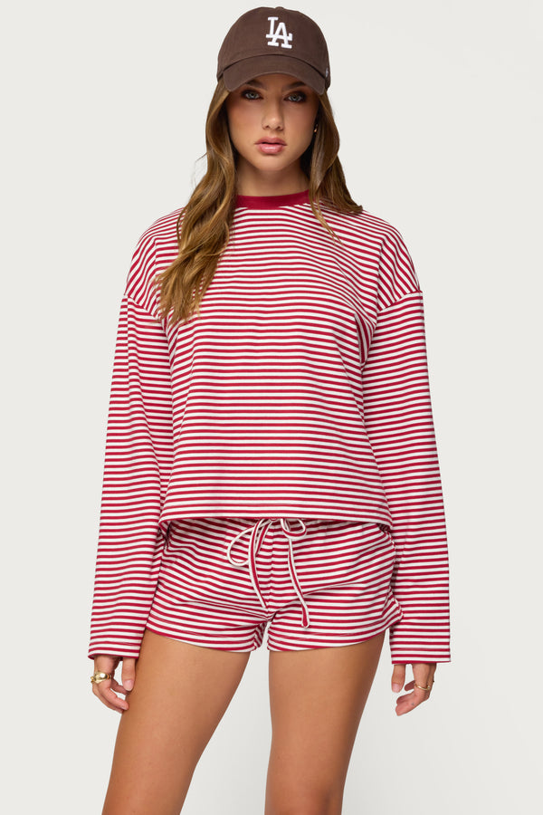 Jainee Striped Long Sleeve T Shirt view 2