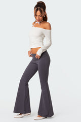 Naomi Foldover Flared Leggings