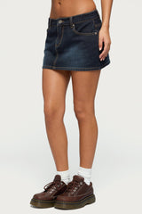 Chiara Denim Micro Skirt