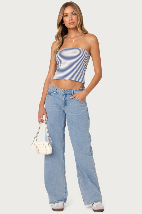 Raelynn Washed Low Rise Baggy Jeans view 1