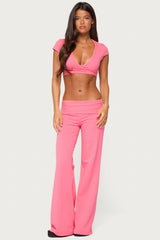 Laverne Wrap Crop Top