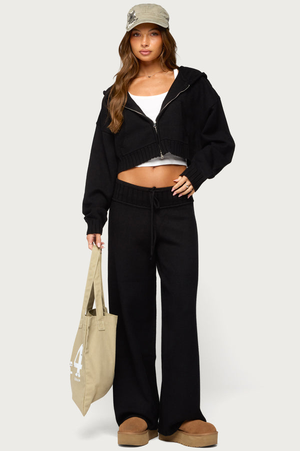 Russell Knit Hooded Cardigan view 2