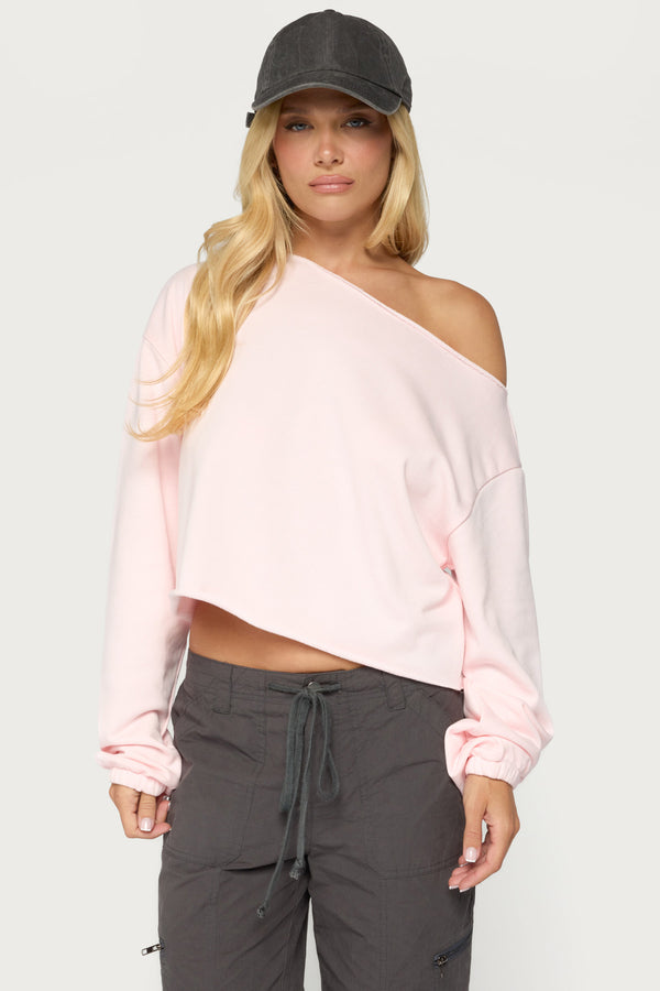 Aveline Off Shoulder Light Sweatshirt view 1