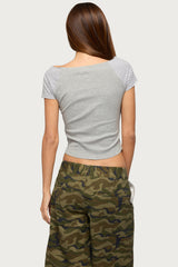 Marina Raglan Stripey T Shirt