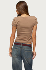 Merinda V Neck Top