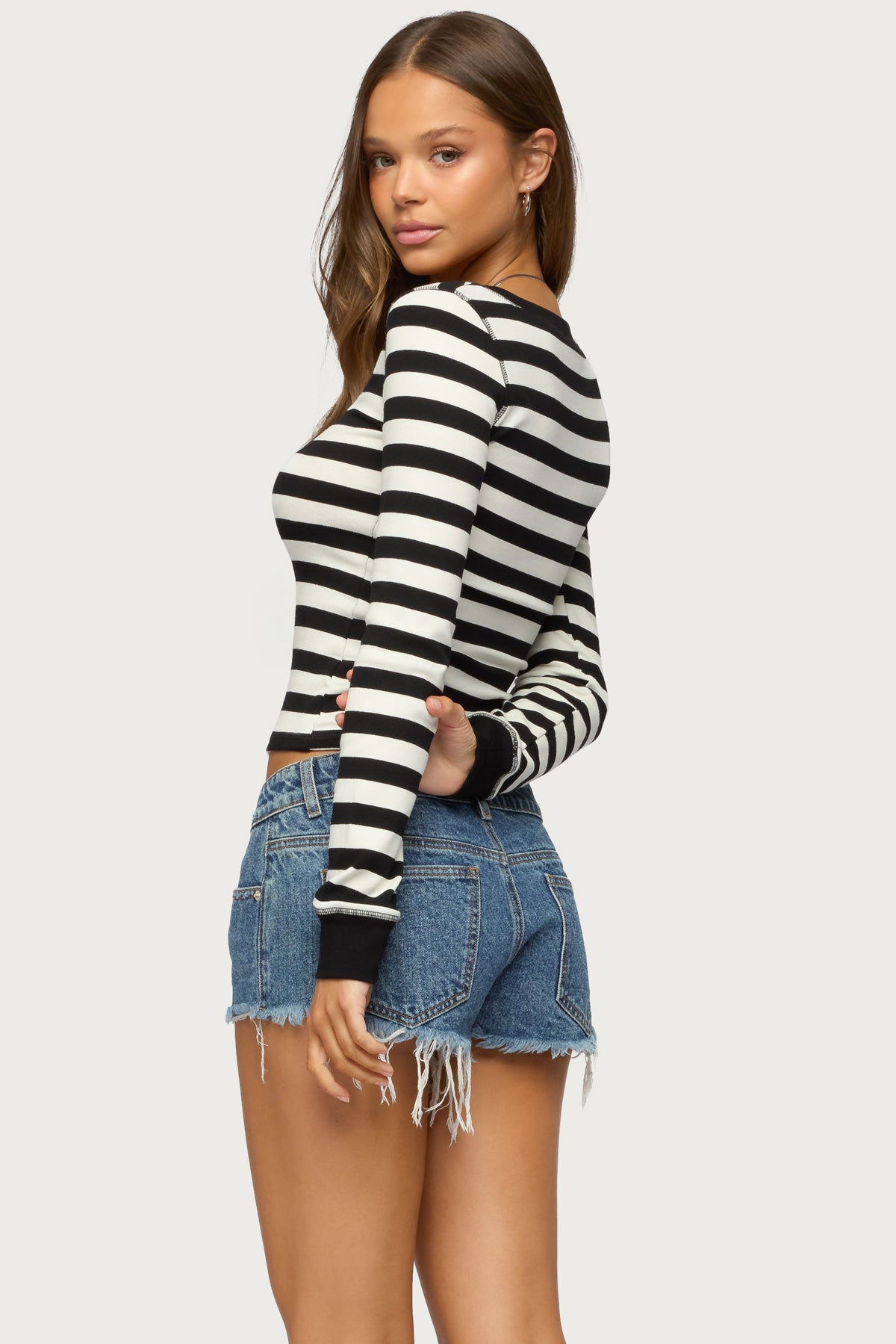 Rainey Striped Long Sleeve Top