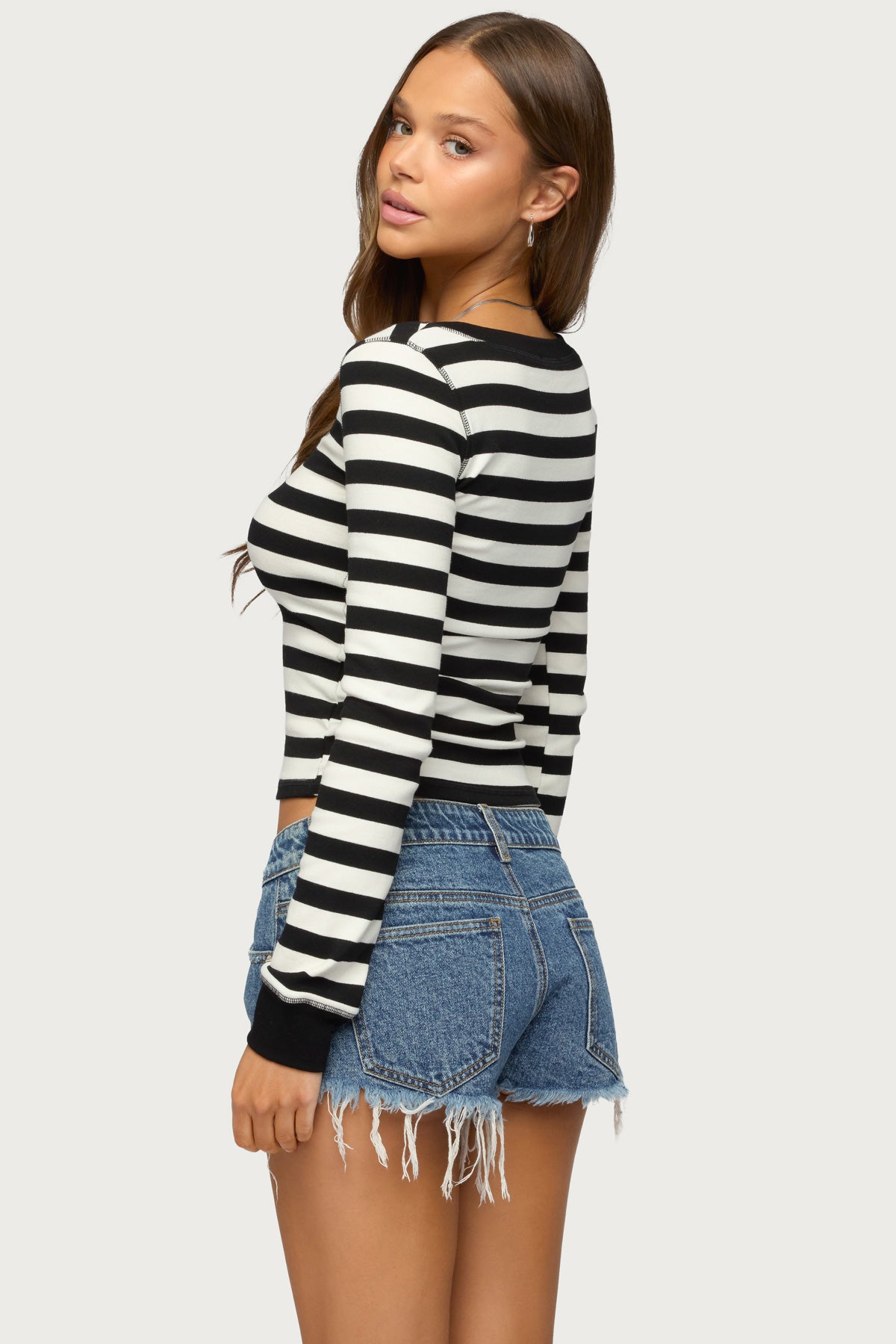 Rainey Striped Long Sleeve Top