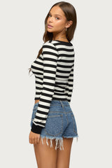 Rainey Striped Long Sleeve Top
