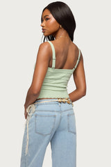 Naia Pointelle Knit Tank Top