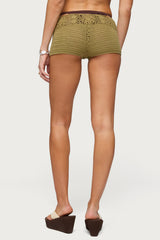 Ainara Crochet Micro Shorts