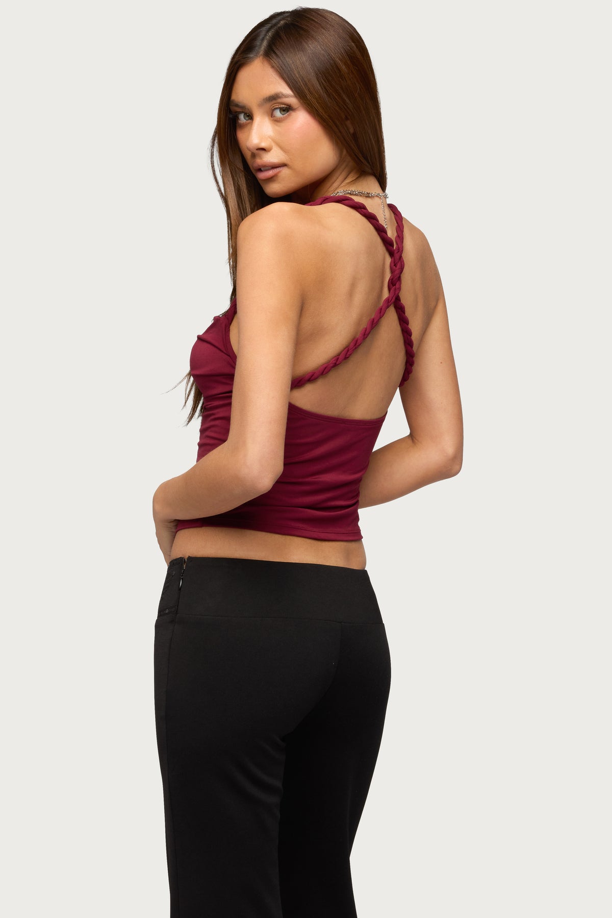 Cailinne Braided Twist Top
