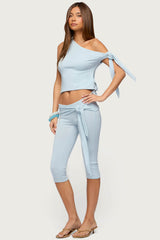 Adara Tied One Shoulder Top