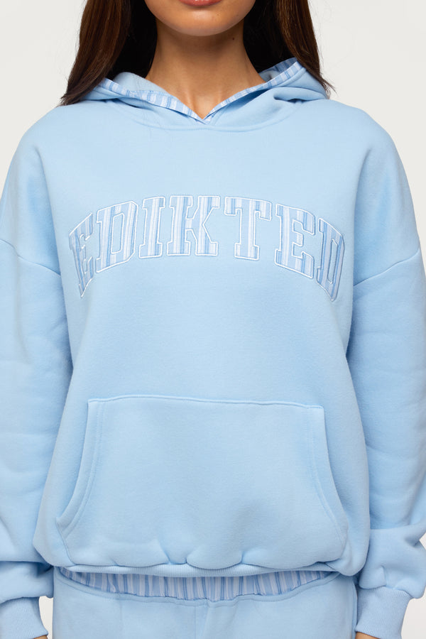 Edikted Core Stripey Oversized Hoodie view 2