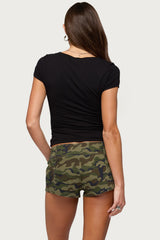 Kendra Hook & Eye Henley Top