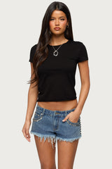 Izabelle Shredded Back Top