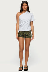 Yurey Gathered One Shoulder Top