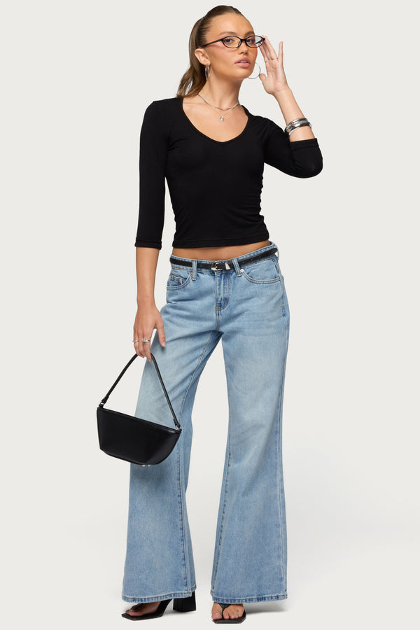 Jamila Three-Quarter Sleeve Top view 2