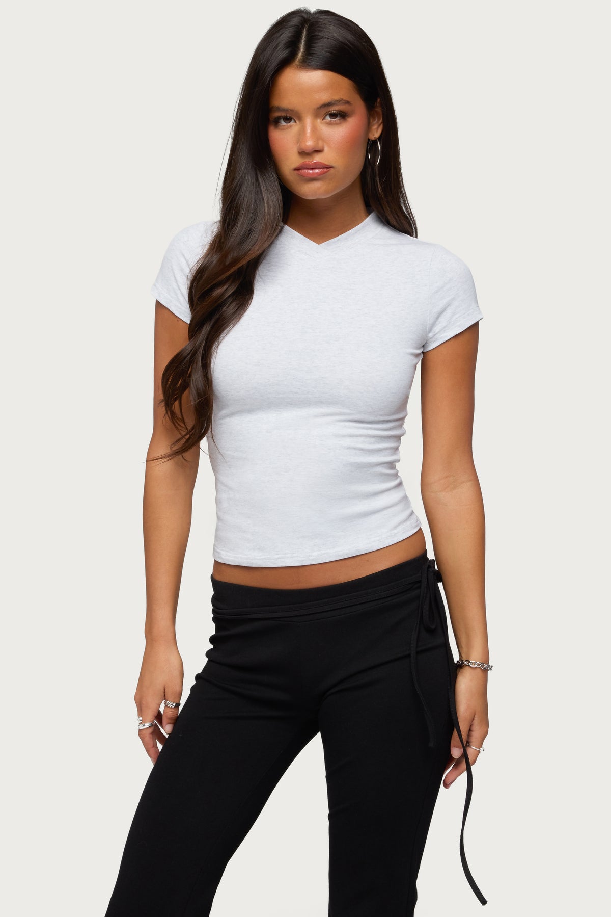 Aire High V Neck T Shirt